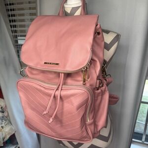 Steve Madden Baby Diaper Backpack , changing‎ Mat & Zippered Pouch